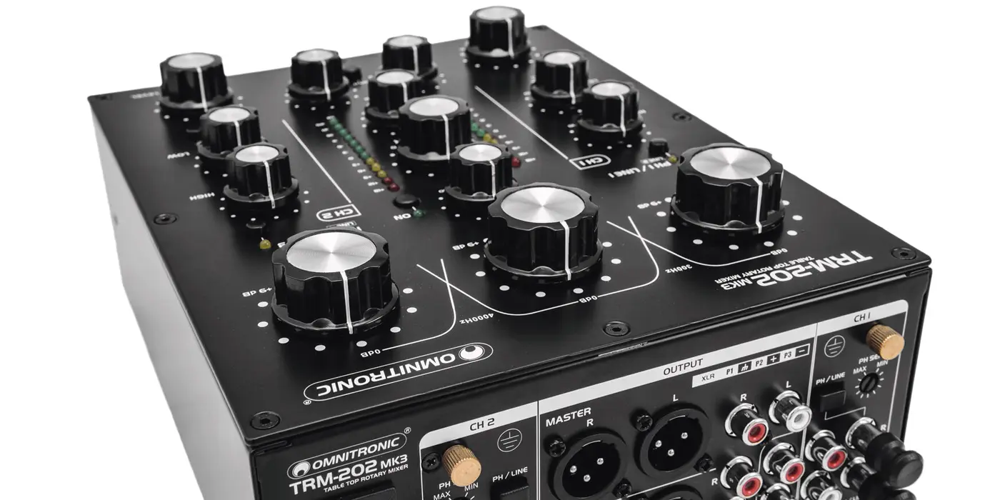 OMNITRONIC Rotary-Mixer Nahaufnahme