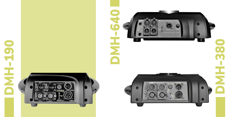 FUTURELIGHT DMH-Serie Anschlüsse