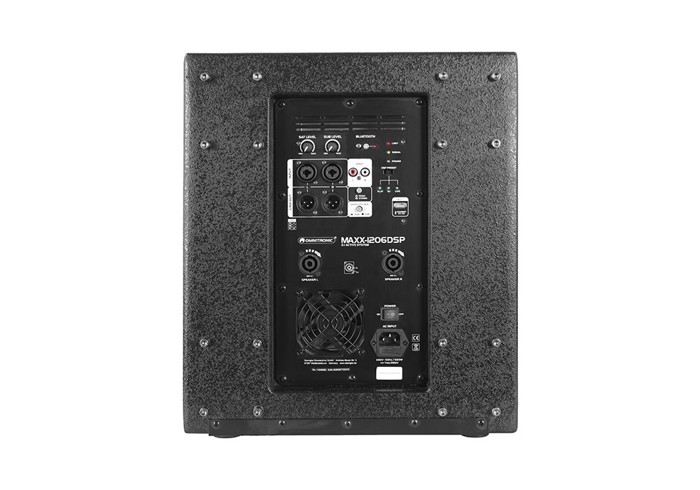 Omnitronic Maxx-1206DSP Anschlüsse
