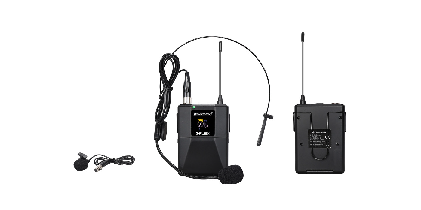 OMNITRONIC E-Flex Serie Taschensender